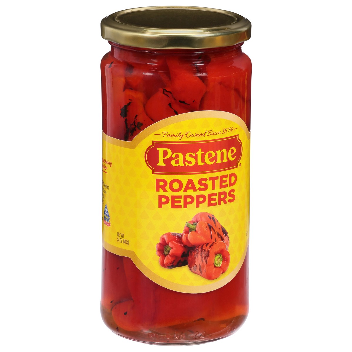 slide 4 of 9, Pastene Roasted Peppers 24 oz, 24 oz