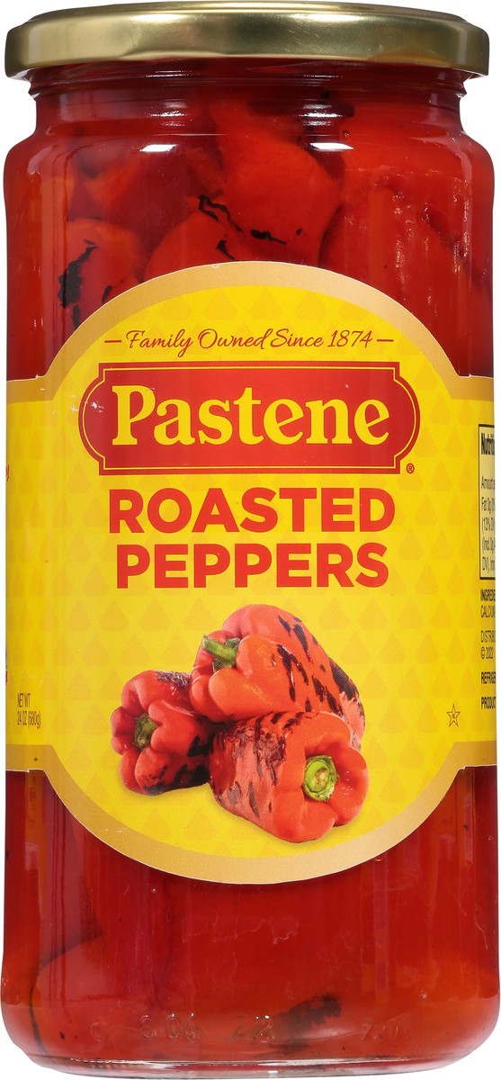 slide 3 of 9, Pastene Roasted Peppers 24 oz, 24 oz