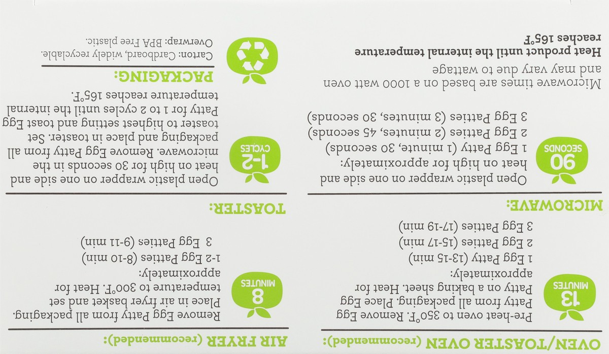 slide 2 of 9, Veggies Made Great Garden Veggie Egg Patty, 11.5 oz