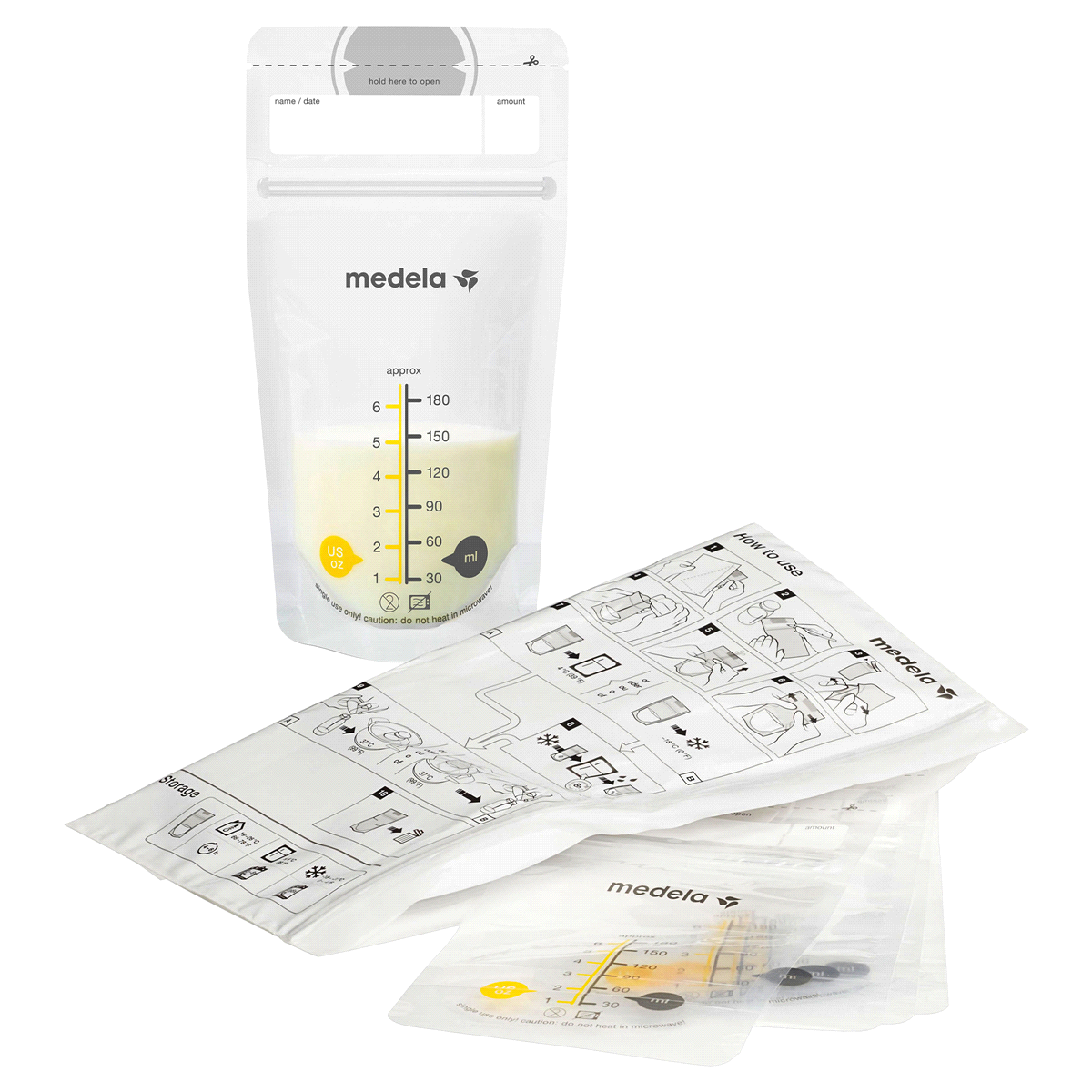 Medela Breast Milk Storage Bags 50 ct; 6 oz Shipt