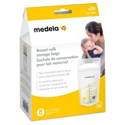 Medela Breast Milk Storage Bags - 6 oz/180 ml - 50 ct