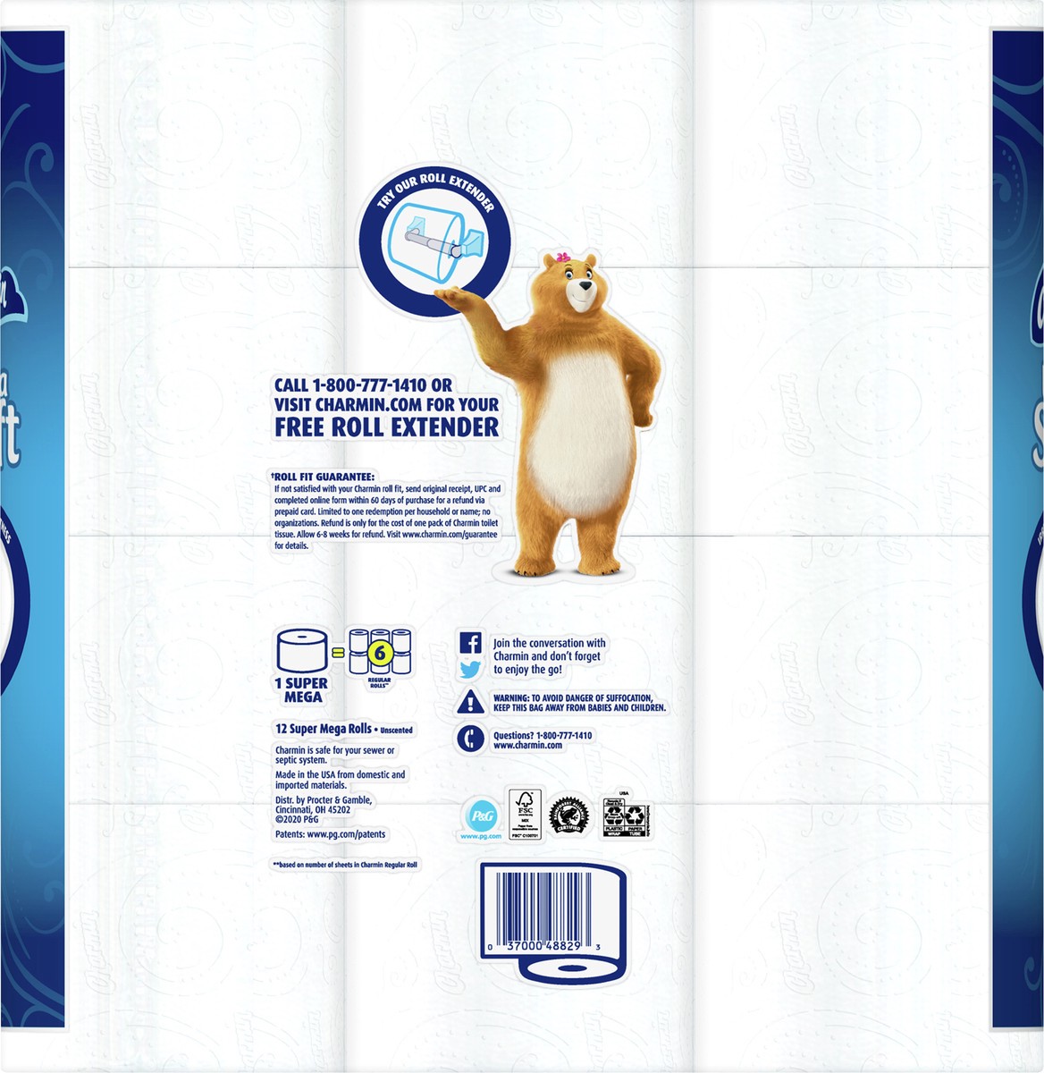 slide 3 of 5, Charmin Ultra Soft 2-Ply Super Mega Rolls Bathroom Tissue 12 ea, 12 ct