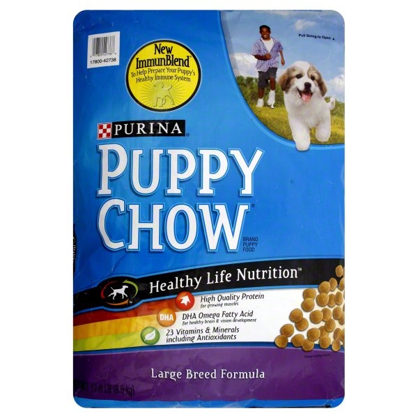 slide 1 of 1, Puppy Chow Puppy Food, Large Breed Formula, 17.6 lb