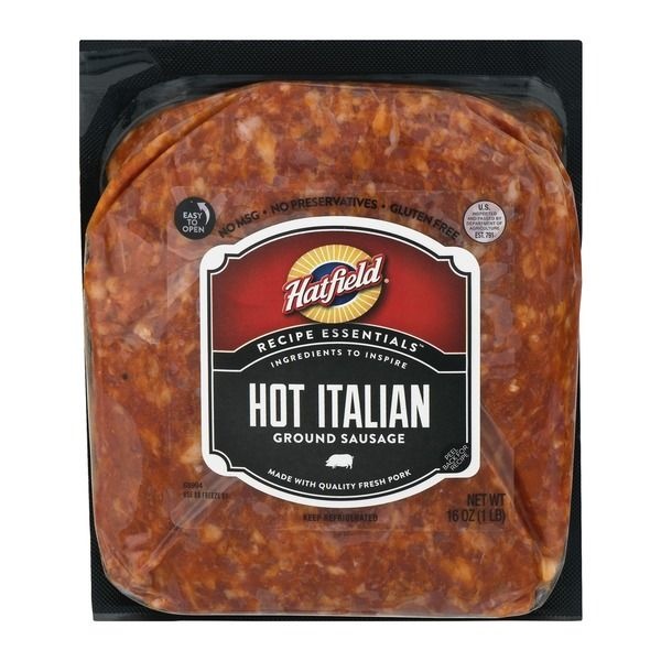 slide 1 of 1, Hatfield Quality Meats Hot Italian Ground Sausage Brick, 16 oz