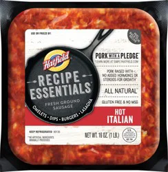 Hatfield Recipe Essentials Fresh Hot Italian Ground Sausage 14 oz