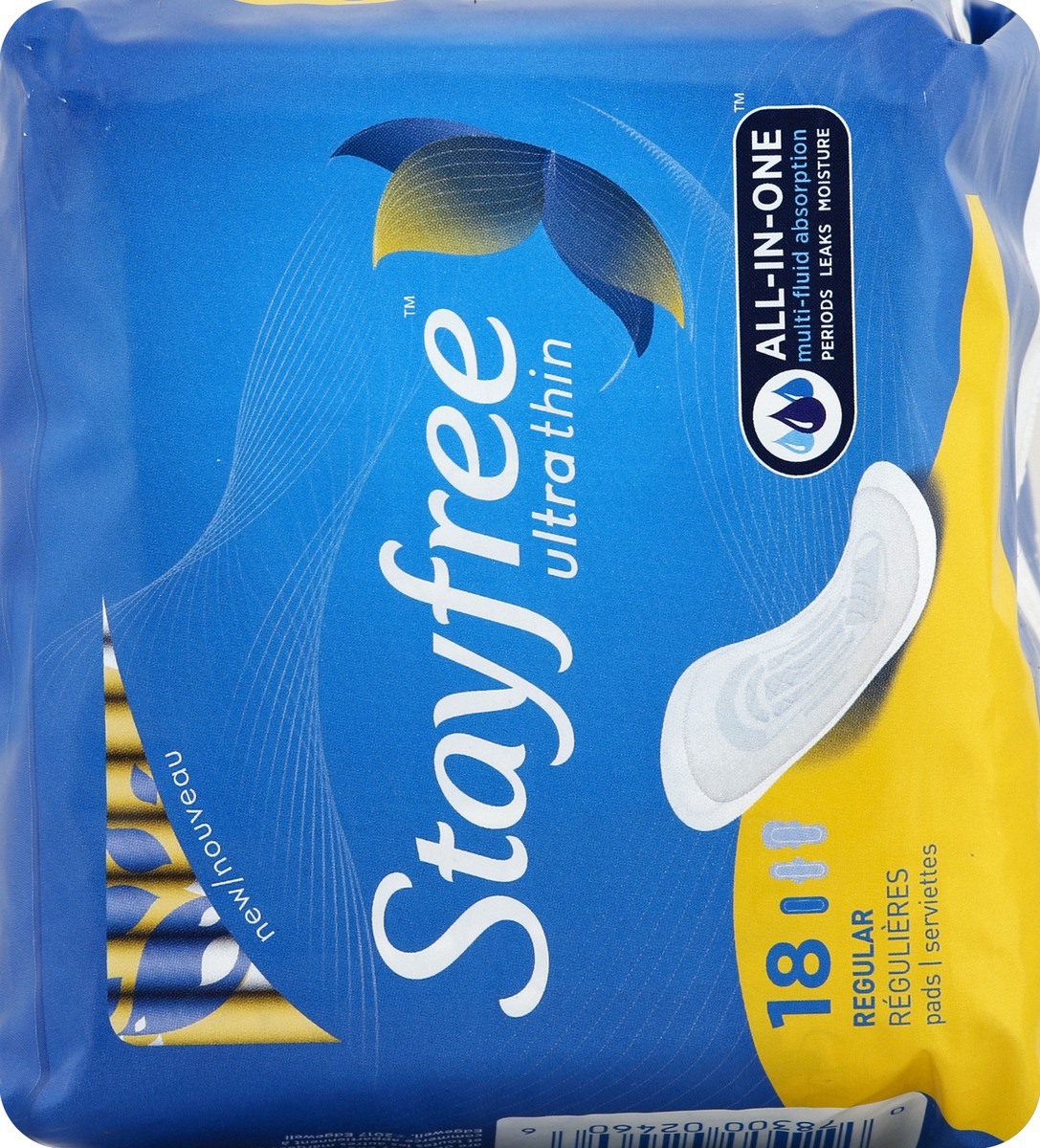 slide 6 of 6, Stayfree Ultra Thin Regular Pads 18 ea, 18 ct