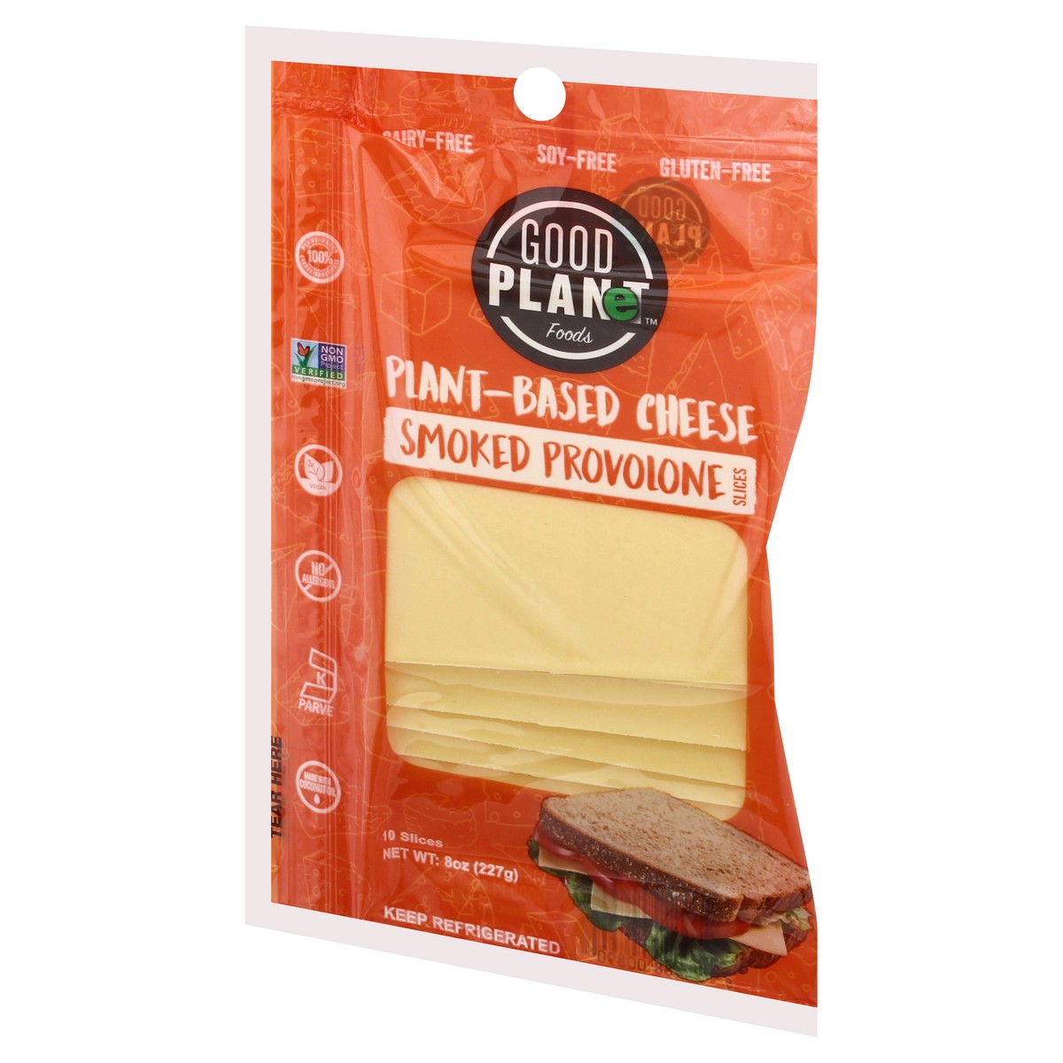 slide 3 of 9, GOOD PLANeT Smoked Provolone Cheese Slices 10 ea, 10 ct