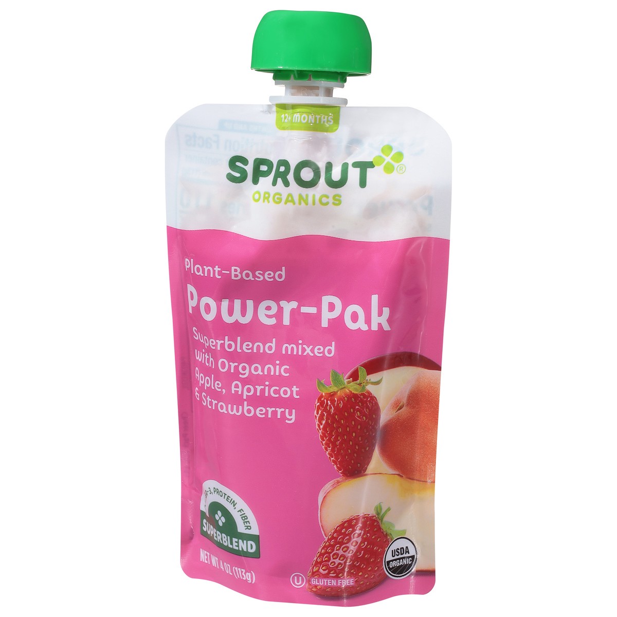 slide 8 of 9, Sprout Organics Power-Pak 12+ Months Plant-Based Superblend 4 oz, 4 oz