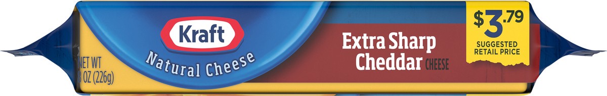 slide 11 of 13, Kraft Extra Sharp Cheddar Cheese 8 oz, 8 oz