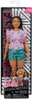 slide 1 of 2, Mattel Barbie Fashionistas Floral Frills Doll, 1 ct