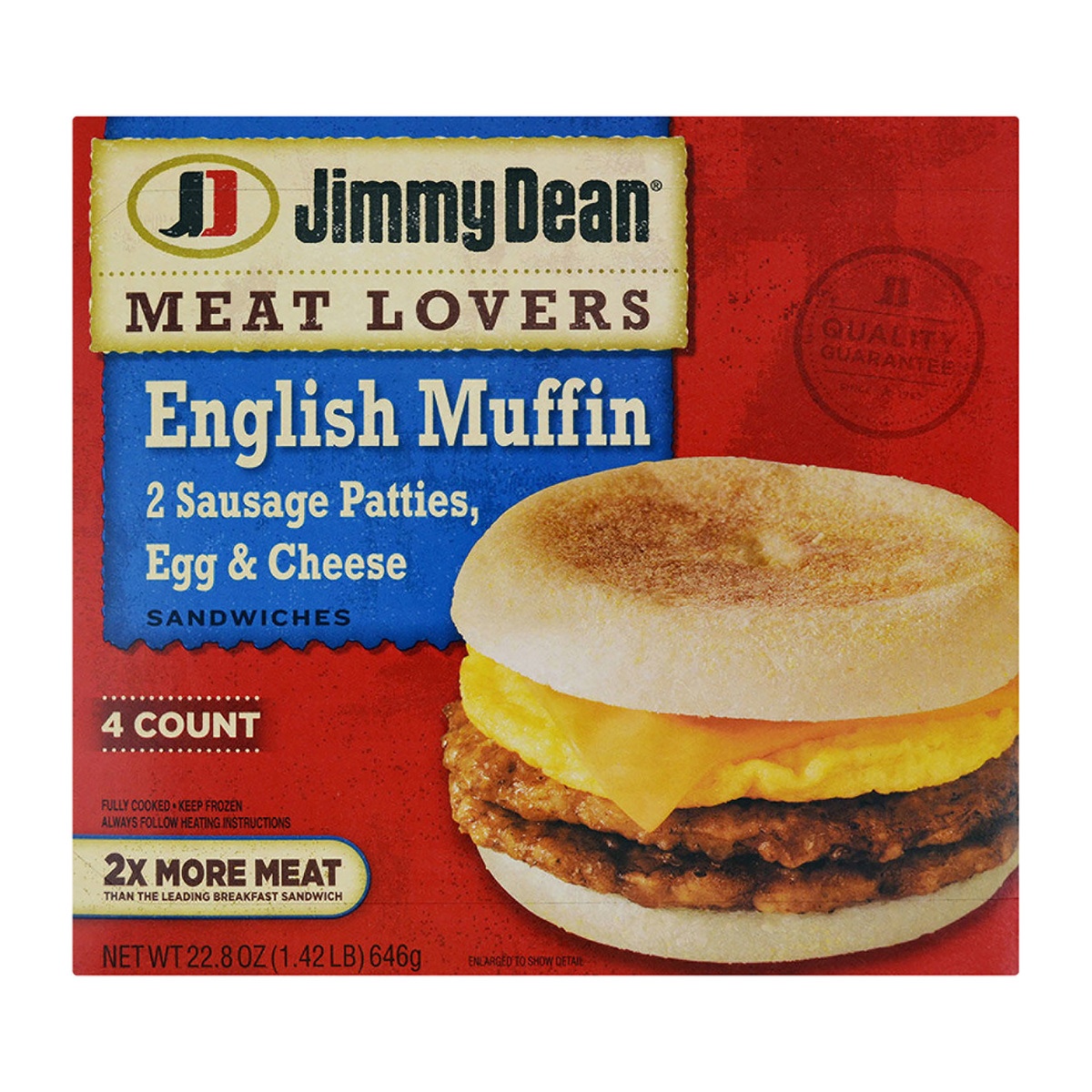 Jimmy Dean Meat Lovers Sausage Patties Egg Cheese Muffin | Shipt