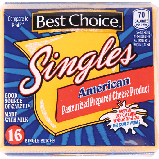 slide 1 of 1, Best Choice Cheese Food Singles, 12 oz