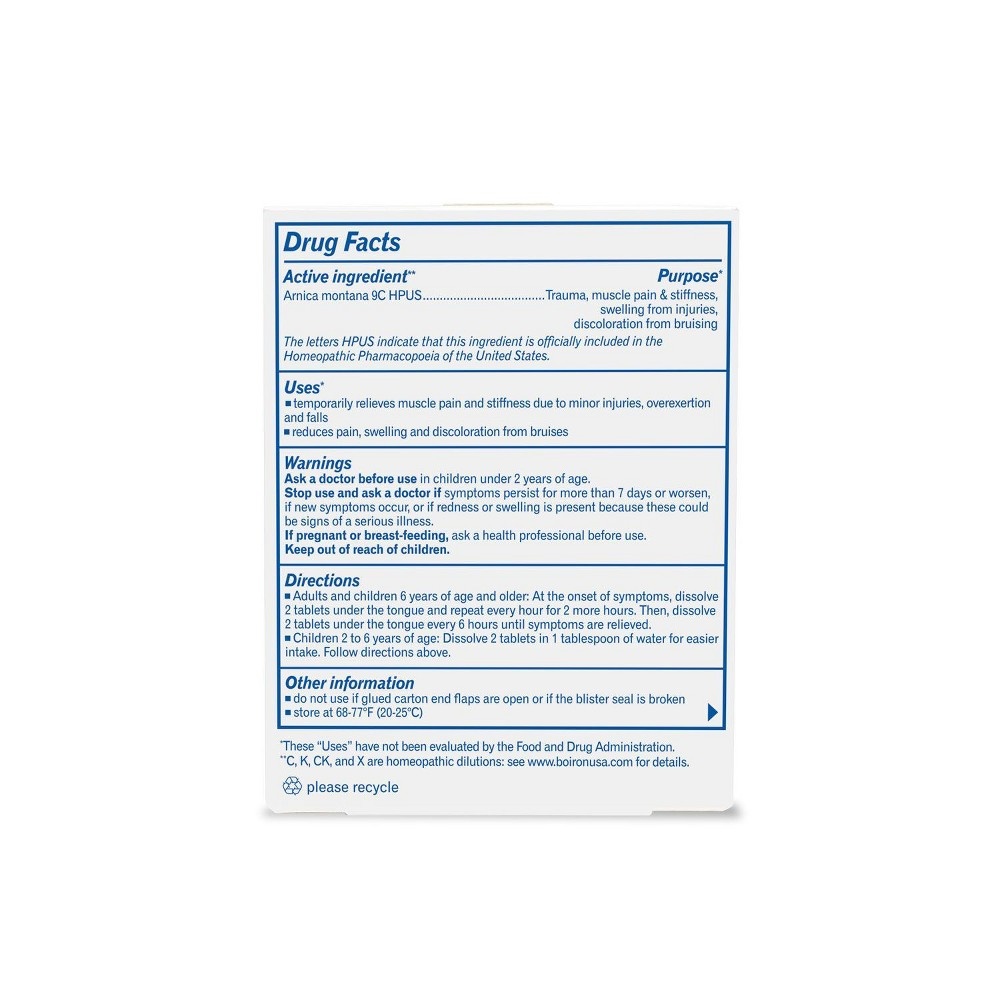 slide 2 of 2, Boiron Arnicare Homeopathic Pain Relief Quick-Dissolving Tablets, 60 ct