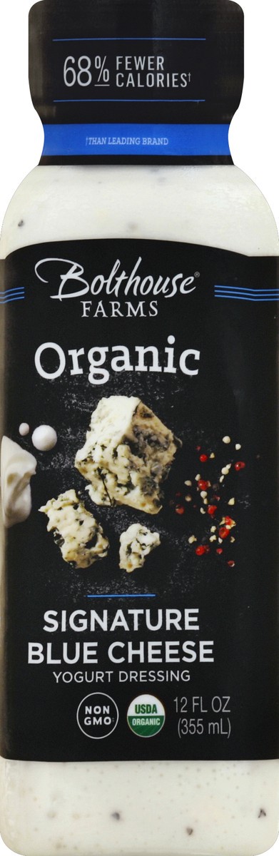 slide 2 of 2, Bolthouse Farms Organic Signature Blue Cheese Yogurt Dressing, 12 fl oz