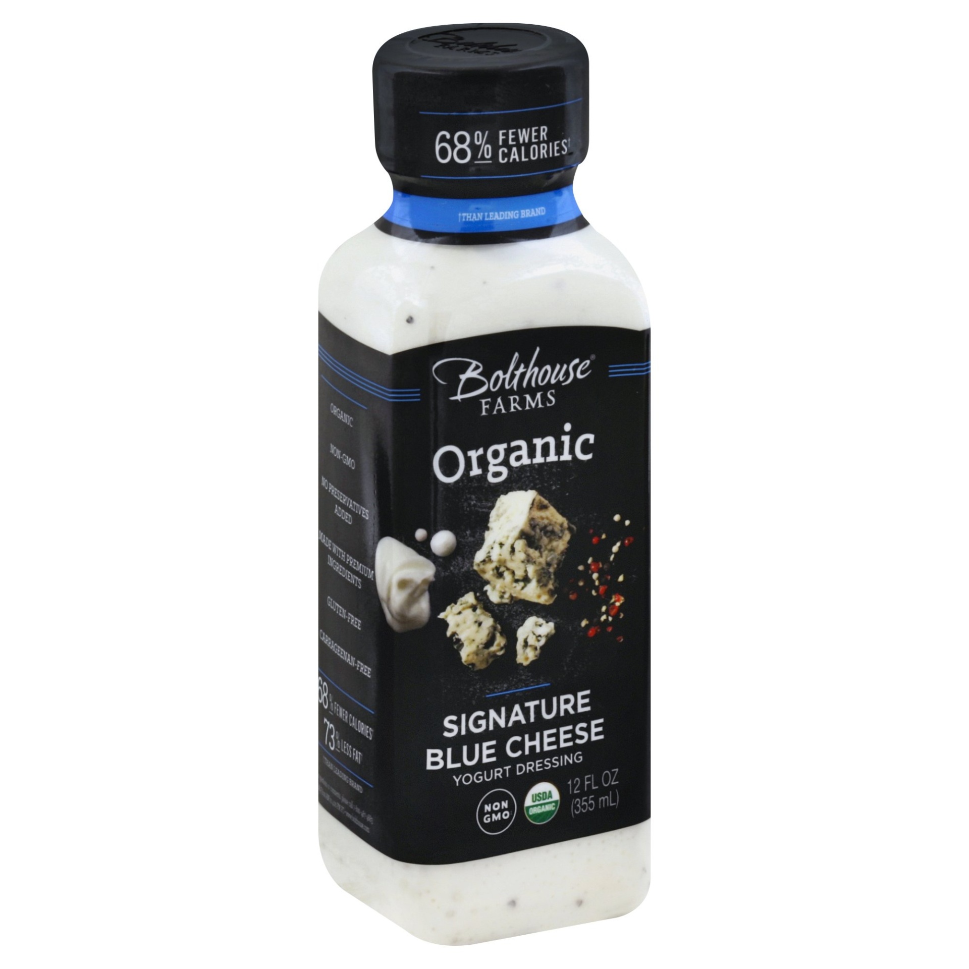 slide 1 of 2, Bolthouse Farms Organic Signature Blue Cheese Yogurt Dressing, 12 fl oz