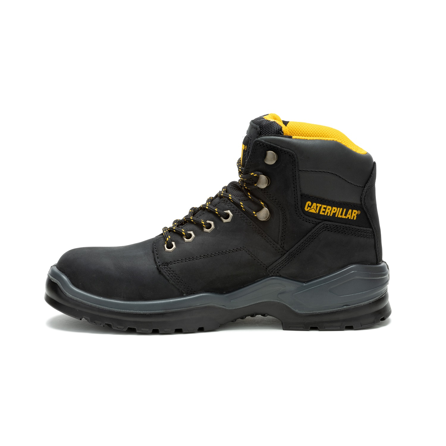 slide 4 of 6, Caterpillar Men's Striver Steel Toe Work Boot, Black, Size 8.5, 1 ct