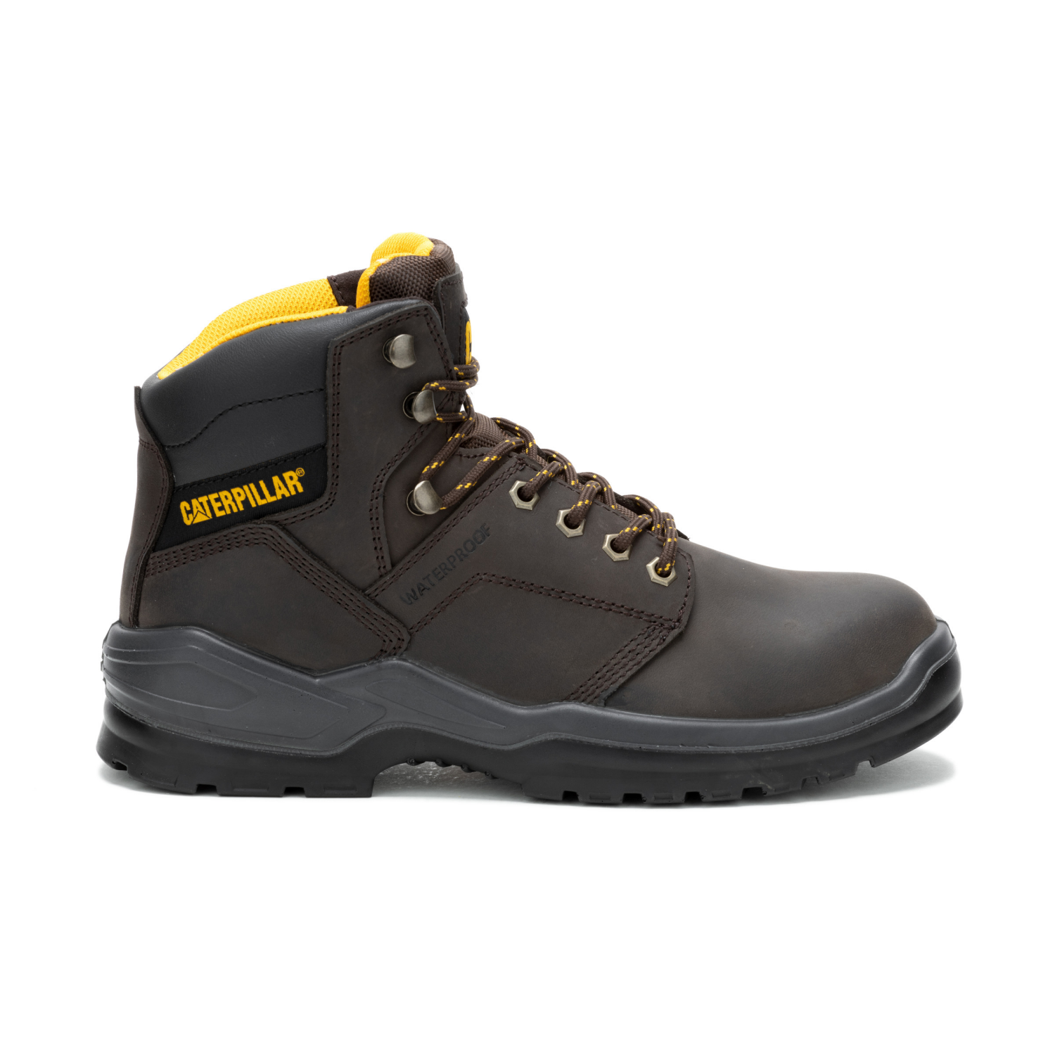 slide 5 of 6, Caterpillar Men's Striver WP ST Work Footwear, Brown, 9, 1 ct
