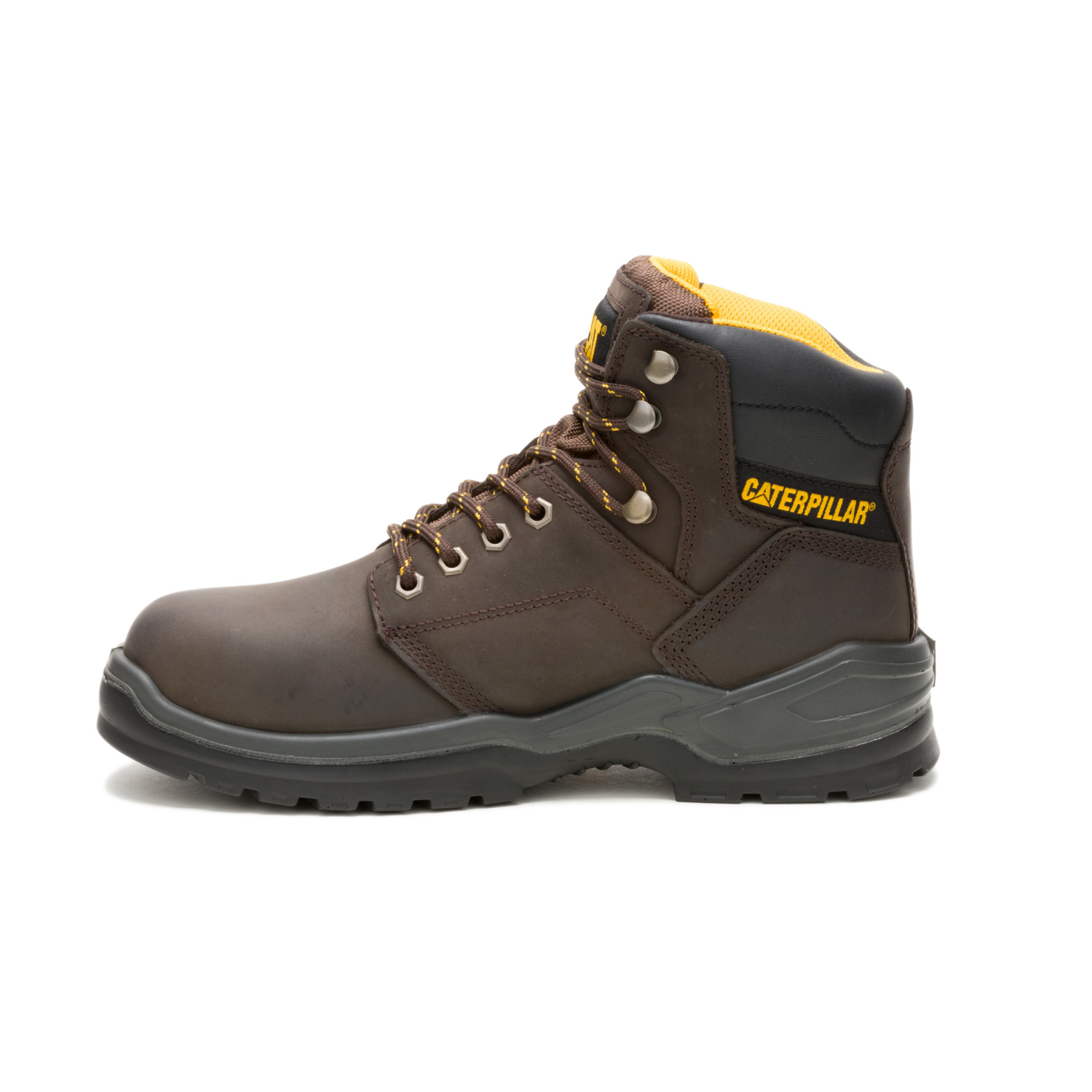 slide 4 of 6, Caterpillar Men's Striver WP ST Work Footwear, Brown, 9.5, 1 ct