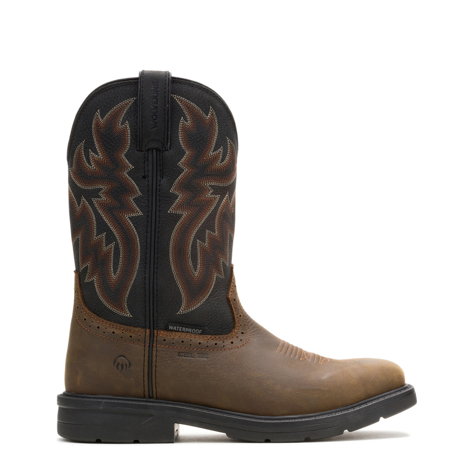 slide 3 of 4, Wolverine Men's Rancher Level ST Work Footwear, Brown, Size 9, Size 9