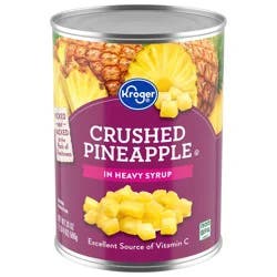 Kroger Canned Crushed Pineapple In Heavy Syrup - 20 oz