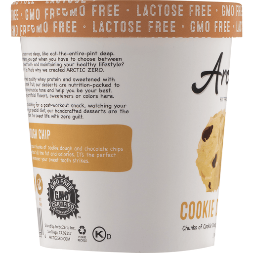 slide 5 of 9, Arctic Zero Non-Dairy Frozen Dessert Cookie Dough Chunk, 1 pint