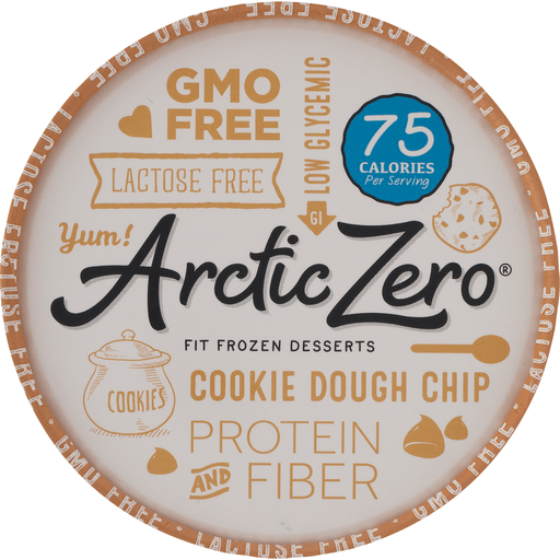 slide 8 of 9, Arctic Zero Non-Dairy Frozen Dessert Cookie Dough Chunk, 1 pint