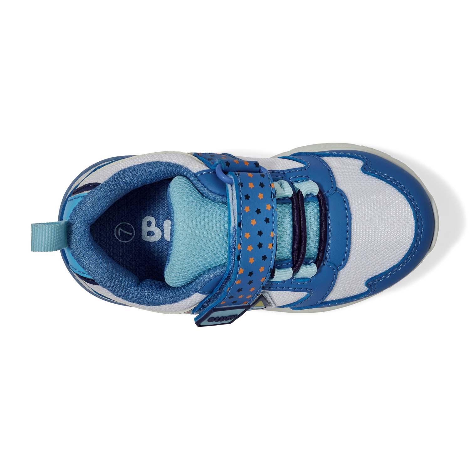 slide 8 of 8, Bluey Toddler Boys' Athletic Sneaker, Blue, Size 6, 1 ct