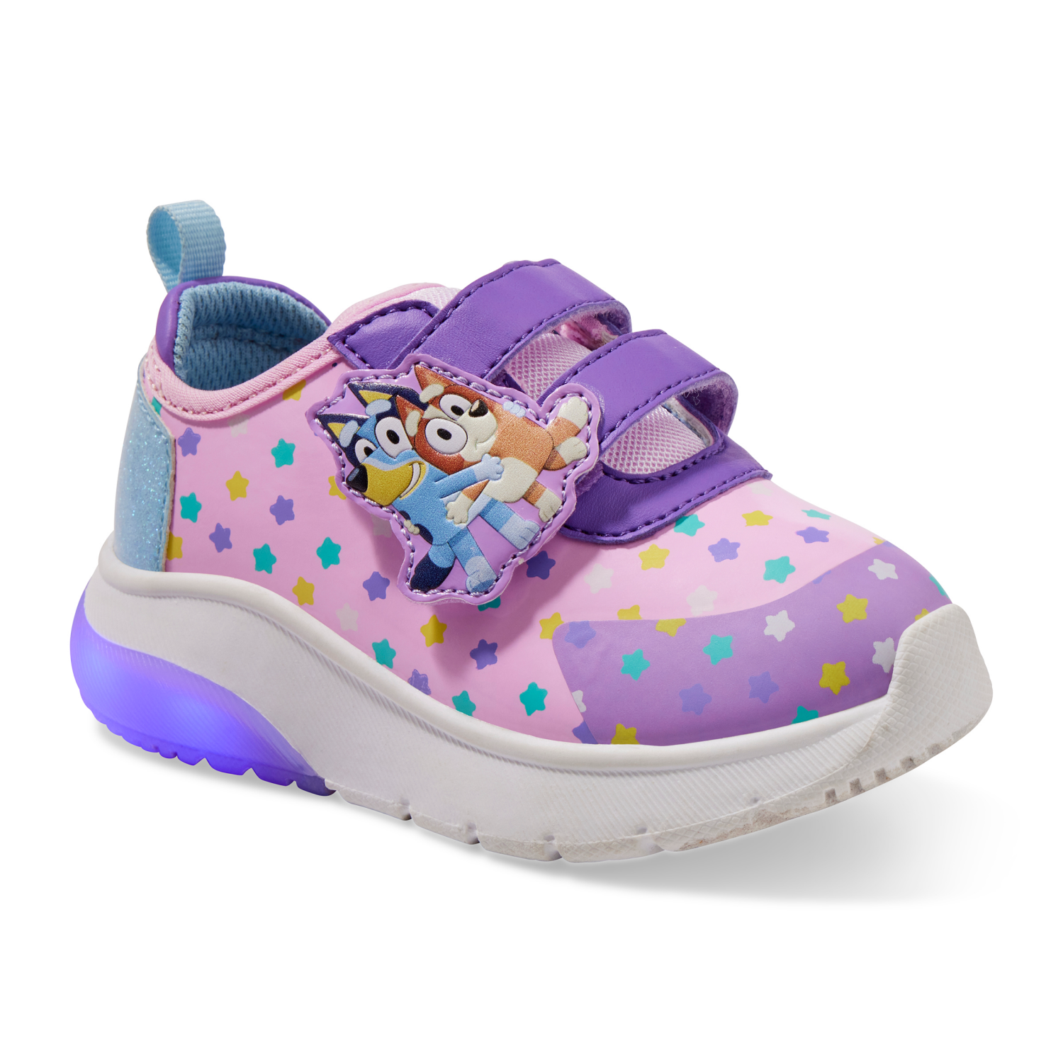 slide 1 of 8, Bluey Toddler Girls' Athletic Sneaker, Pink, Size 5, 1 ct