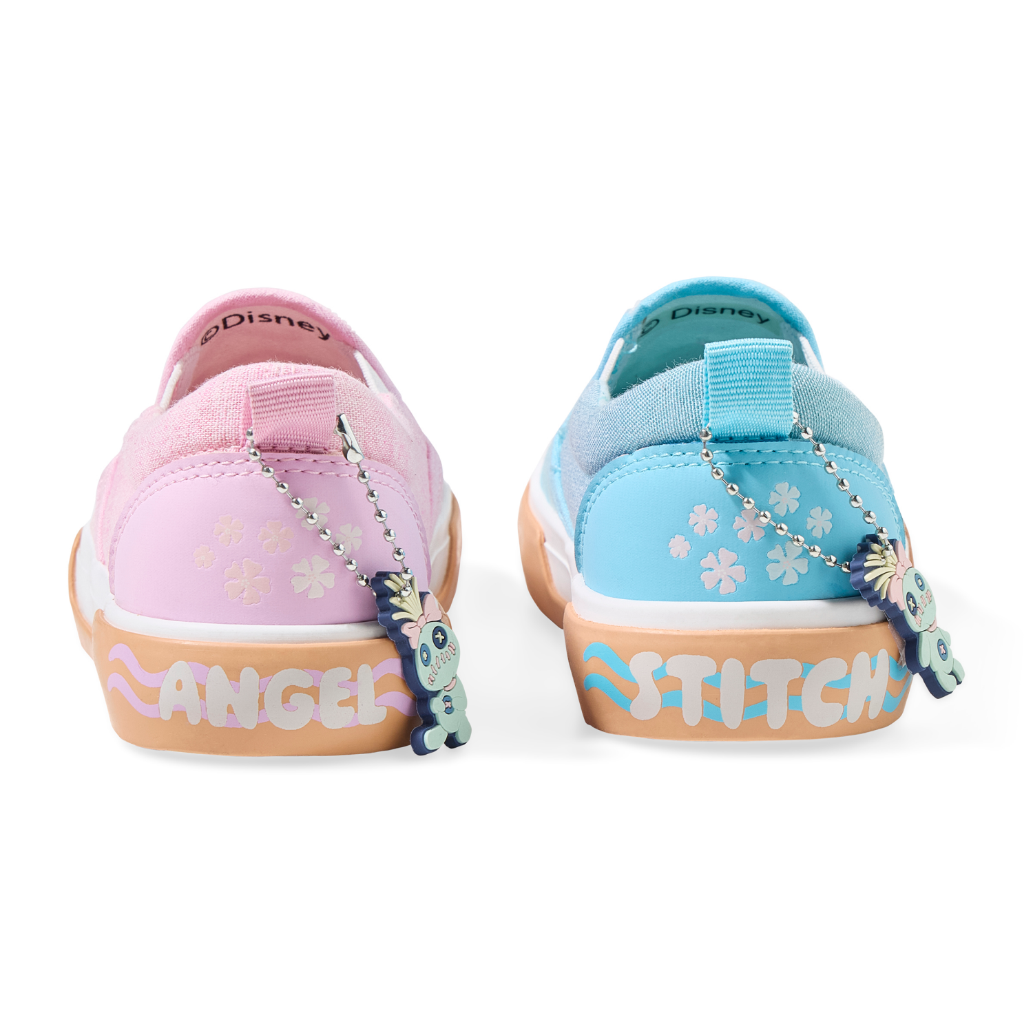 slide 2 of 6, Disney Girls Lilo & Stitch Slip On Shoes, Blue/Pink, Size 12, Size 12