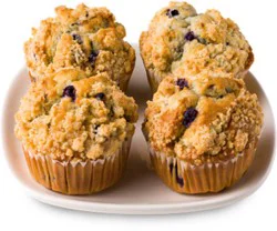 Bakery Blueberry Muffins 4 Count