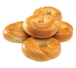 Bakery Plain Bagels 5 Count - Each