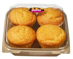 Bakery Corn Muffins 4 Count - Each