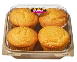 Bakery Corn Muffins 4 Count - Each