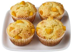 Bakery Muffins Peach 4 Count - Each