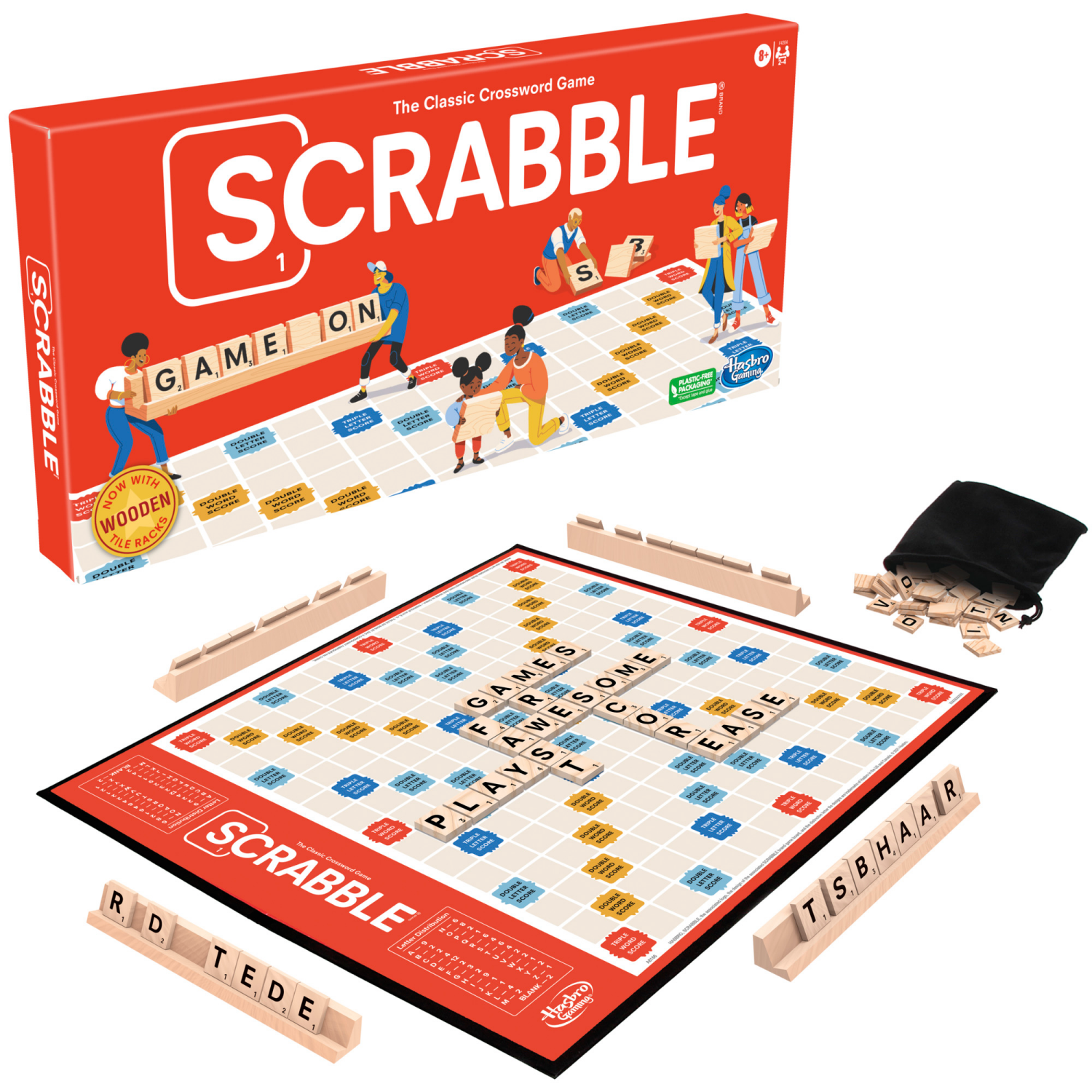 slide 1 of 5, Hasbro Scrabble Board Game 1 ea, 1 ct