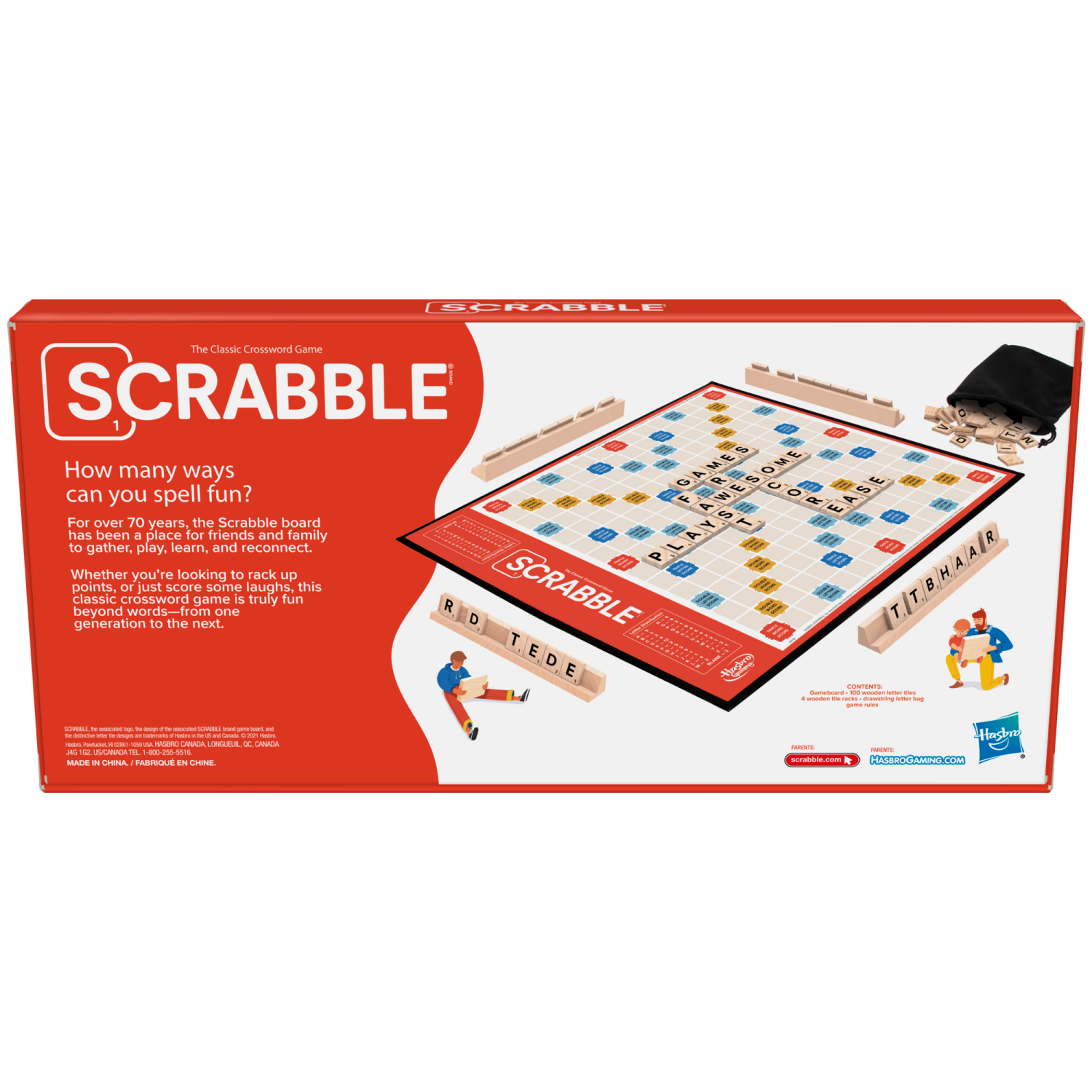 slide 5 of 5, Hasbro Scrabble Board Game 1 ea, 1 ct