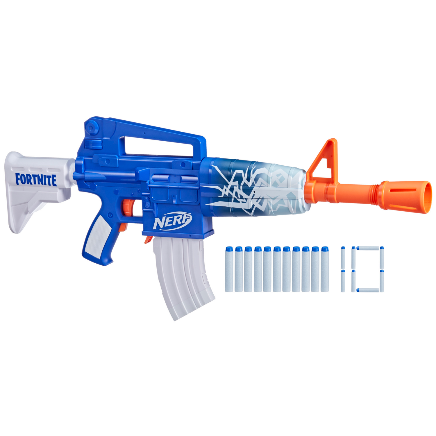 slide 2 of 4, NERF Fortnite Blue Shock Dart Blaster, 1 ct