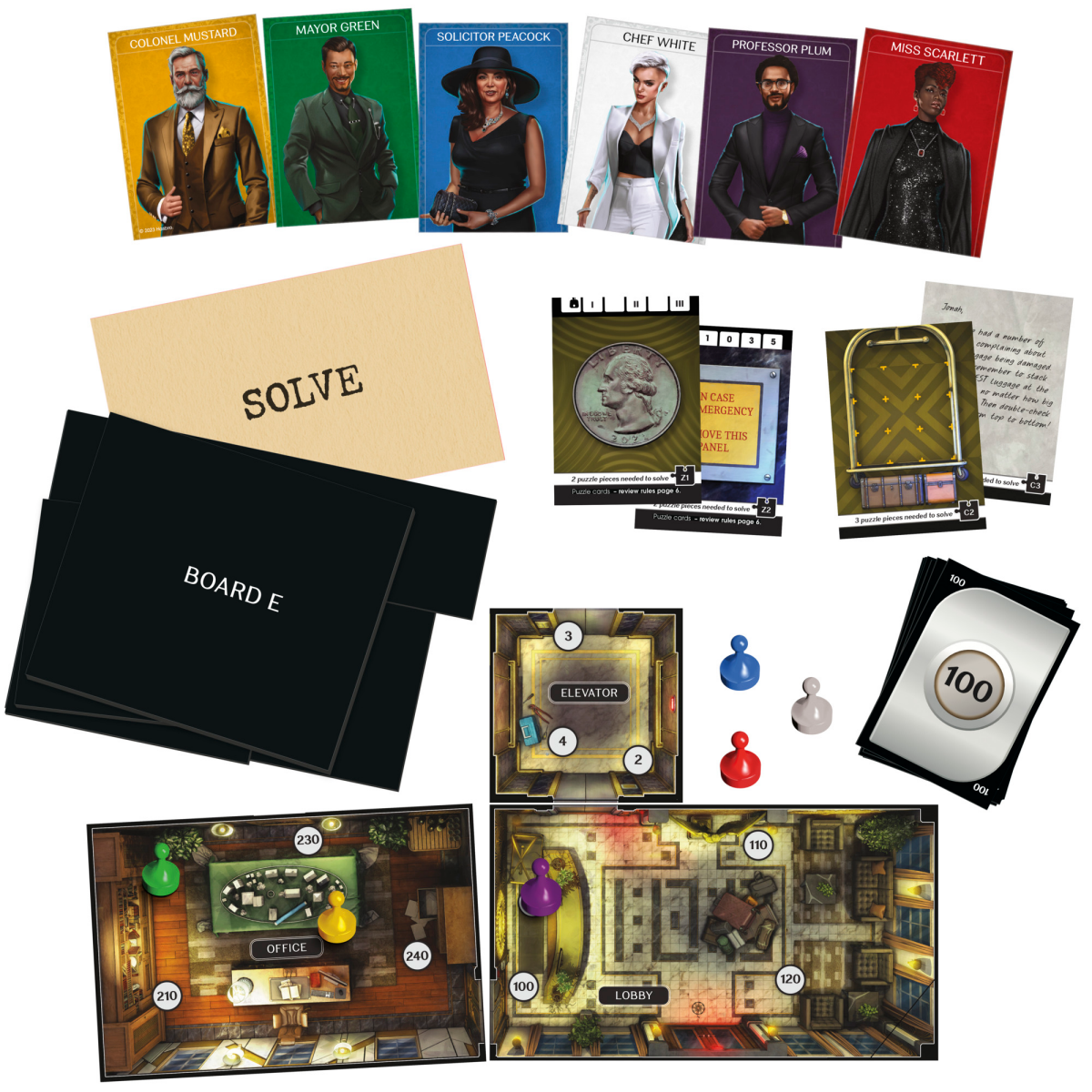 slide 4 of 6, HASBRO GAMING Clue Escape The Midnight Hotel, 1 ct