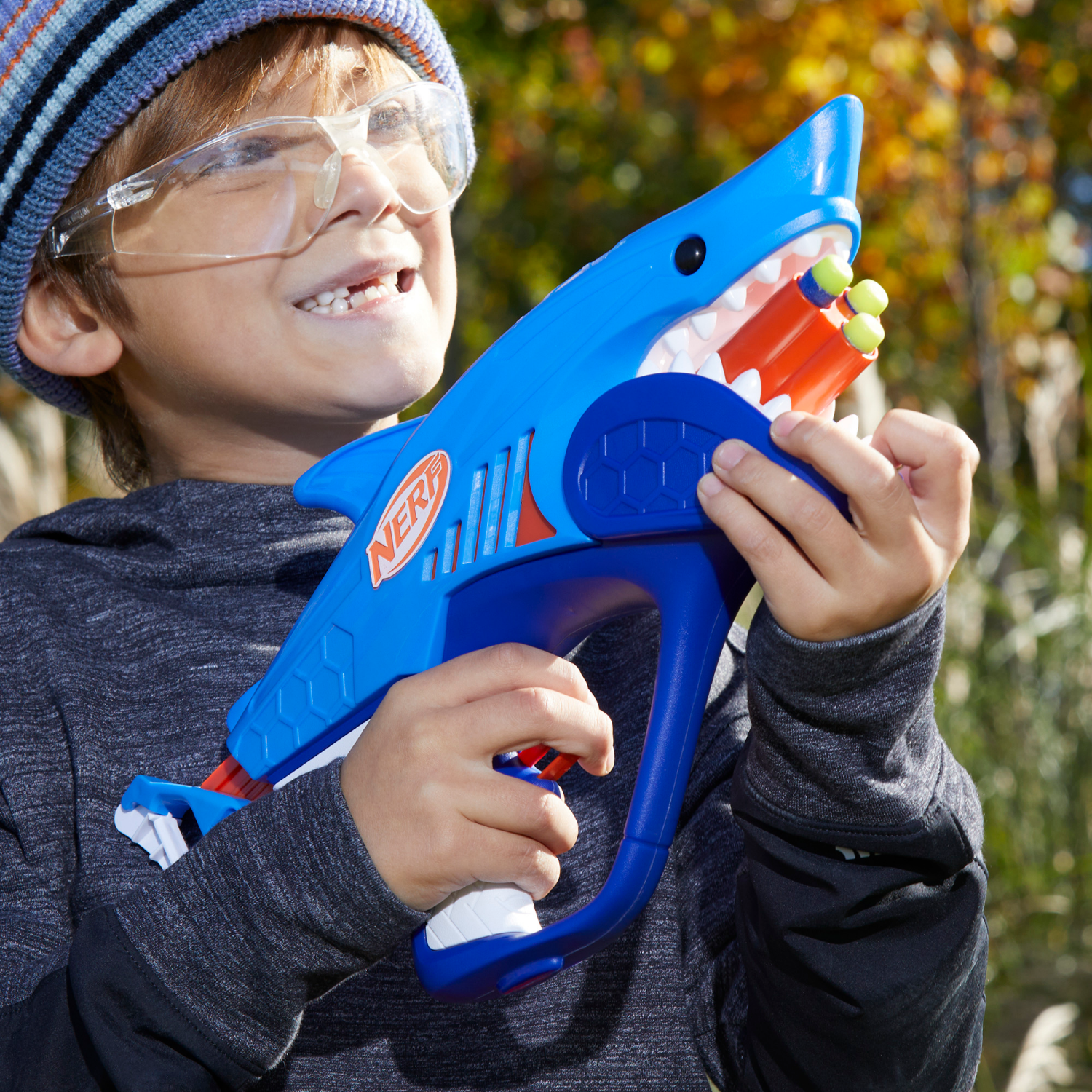 slide 3 of 6, Nerf Wild Blasters Sharkfire, 1 ct
