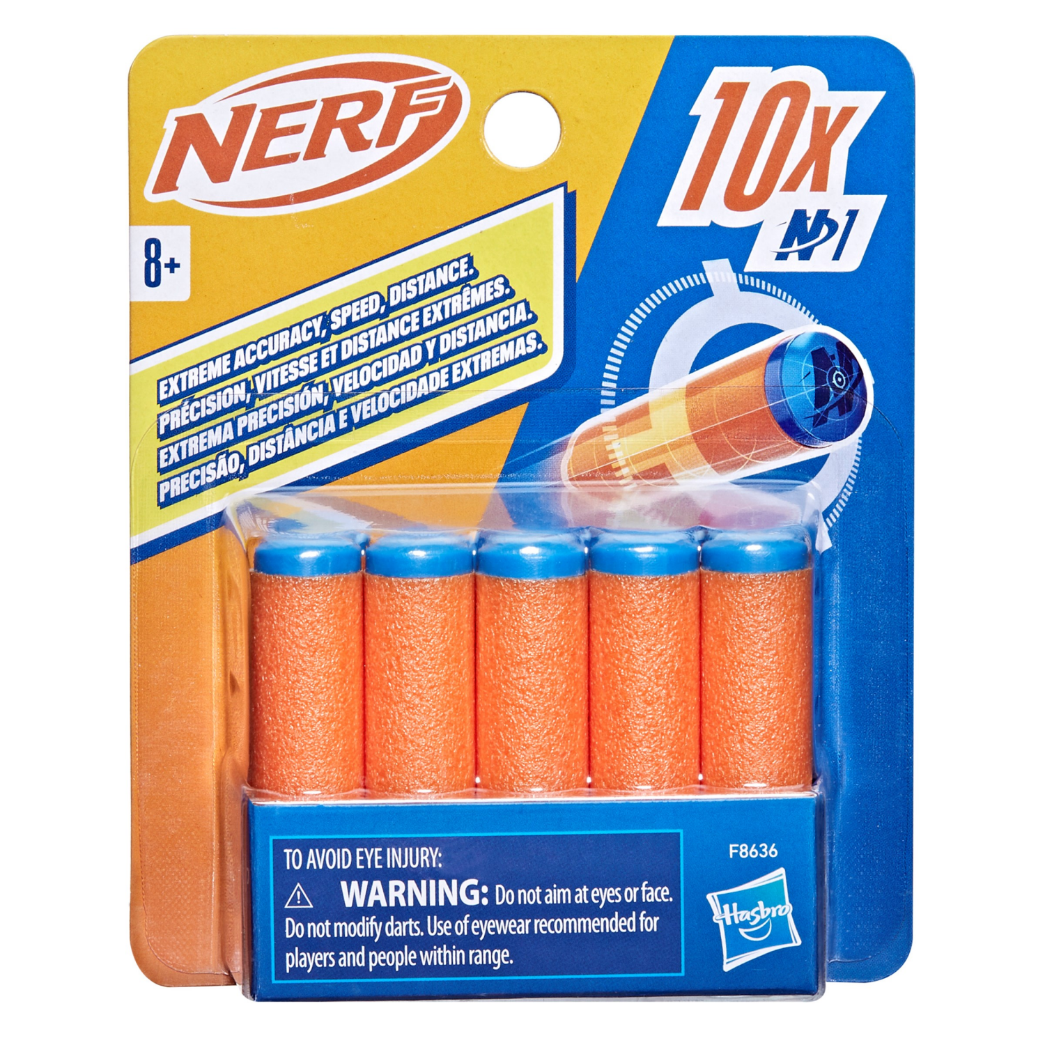 slide 2 of 4, Nerf N Series N1 Darts 10x, 1 ct