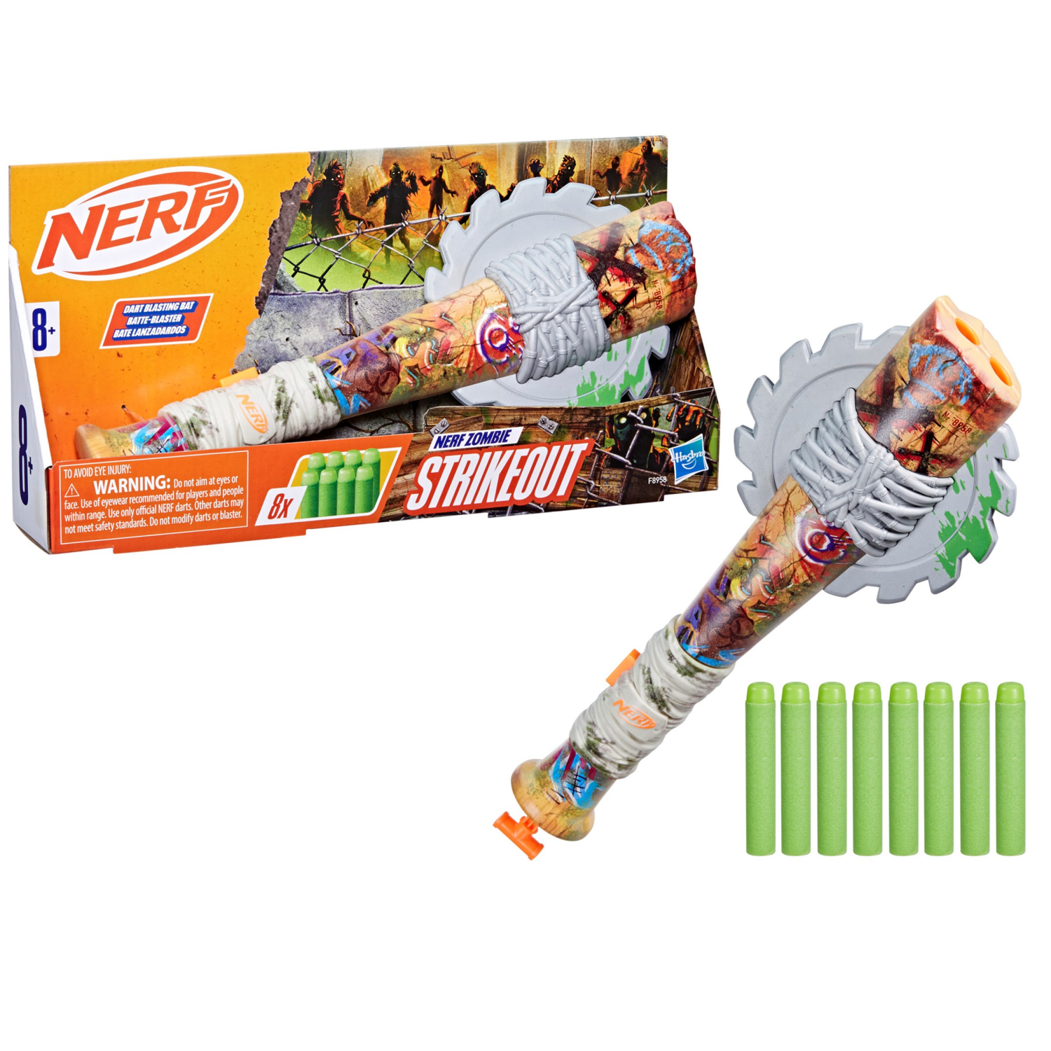 slide 2 of 4, NERF Zombie Strikeout Dart Blaster, 1 ct