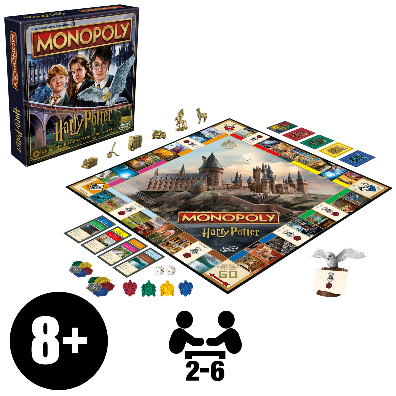 slide 2 of 6, Monopoly Harry Potter Board Game, 1 ct