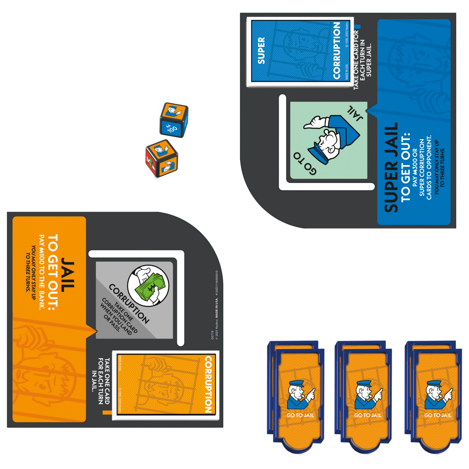 slide 4 of 5, HASBRO GAMING Monopoly Go to Jail, 1 ct