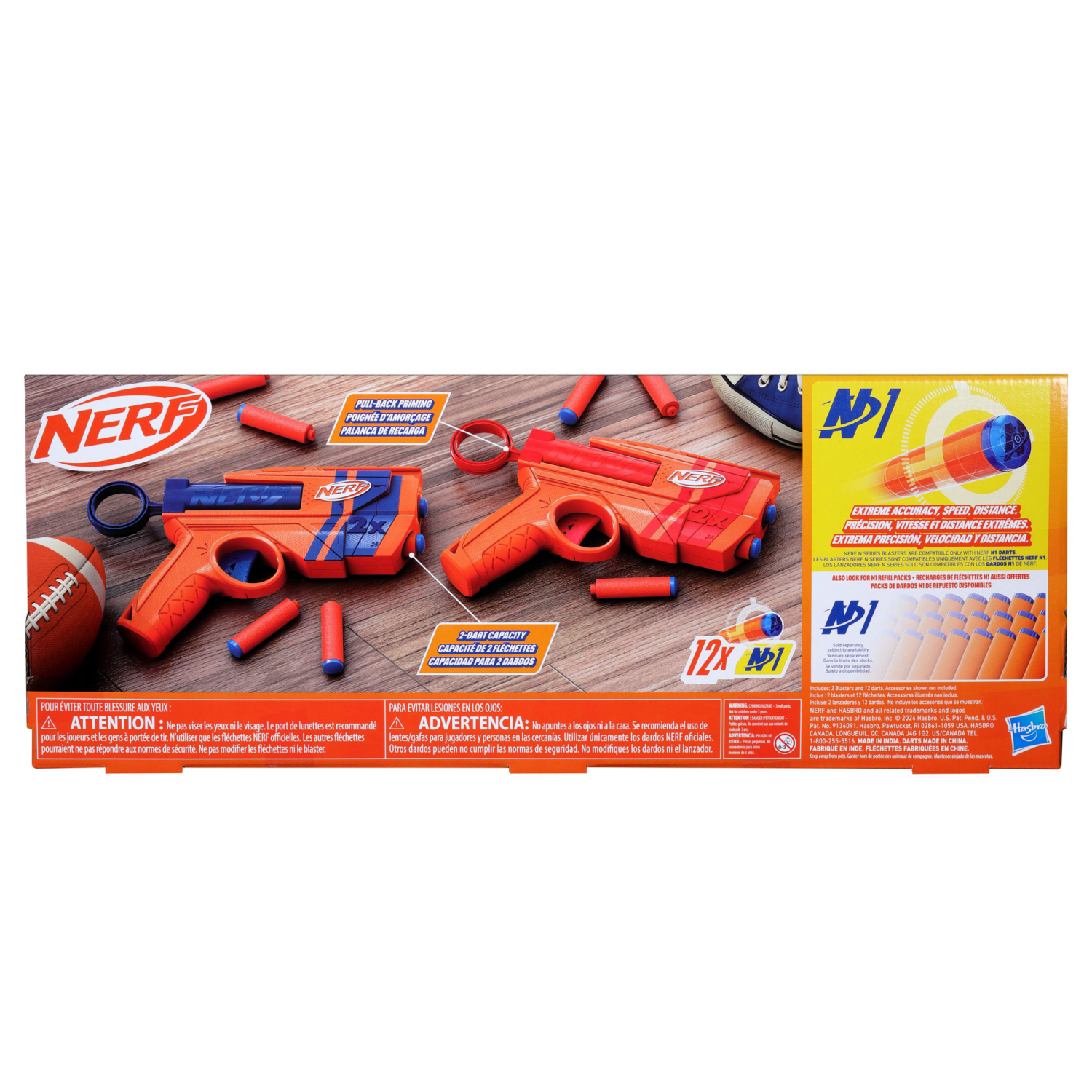 slide 2 of 5, Nerf N Series Duo Pack, 1 ct