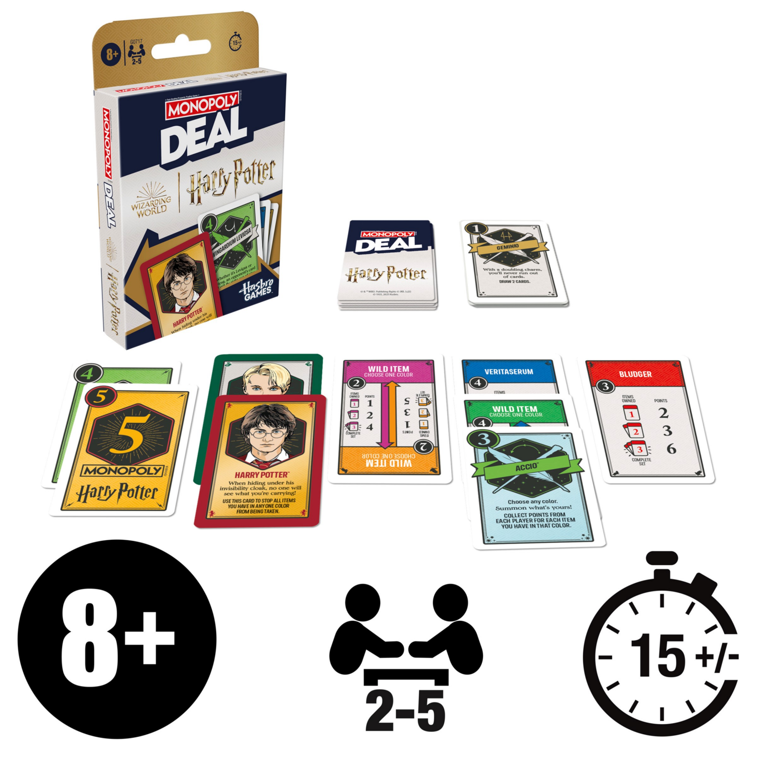 slide 2 of 4, Monopoly Deal Harry Potter Edition Card Game, 1 ct