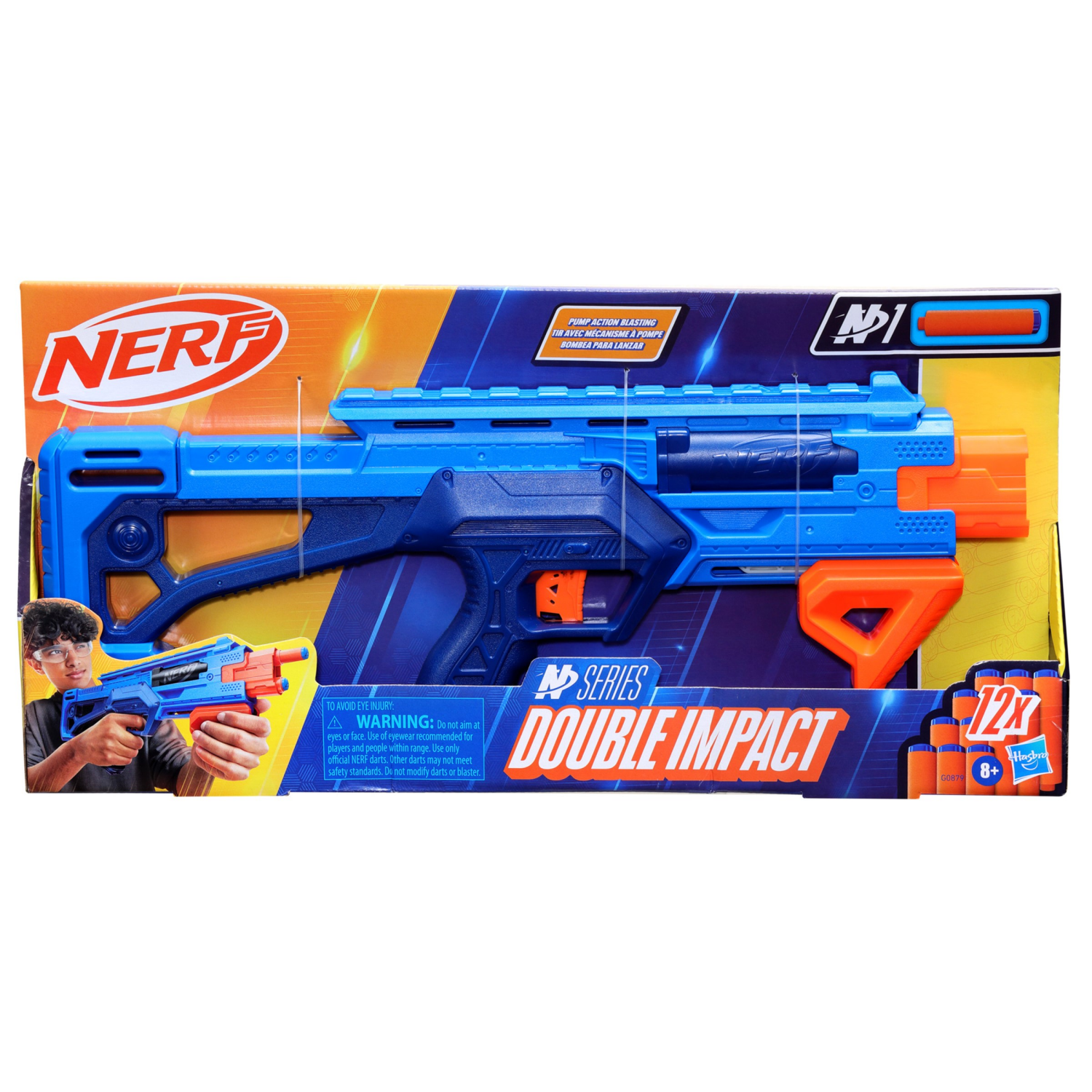 slide 1 of 4, Nerf N Series Double Impact, 1 ct