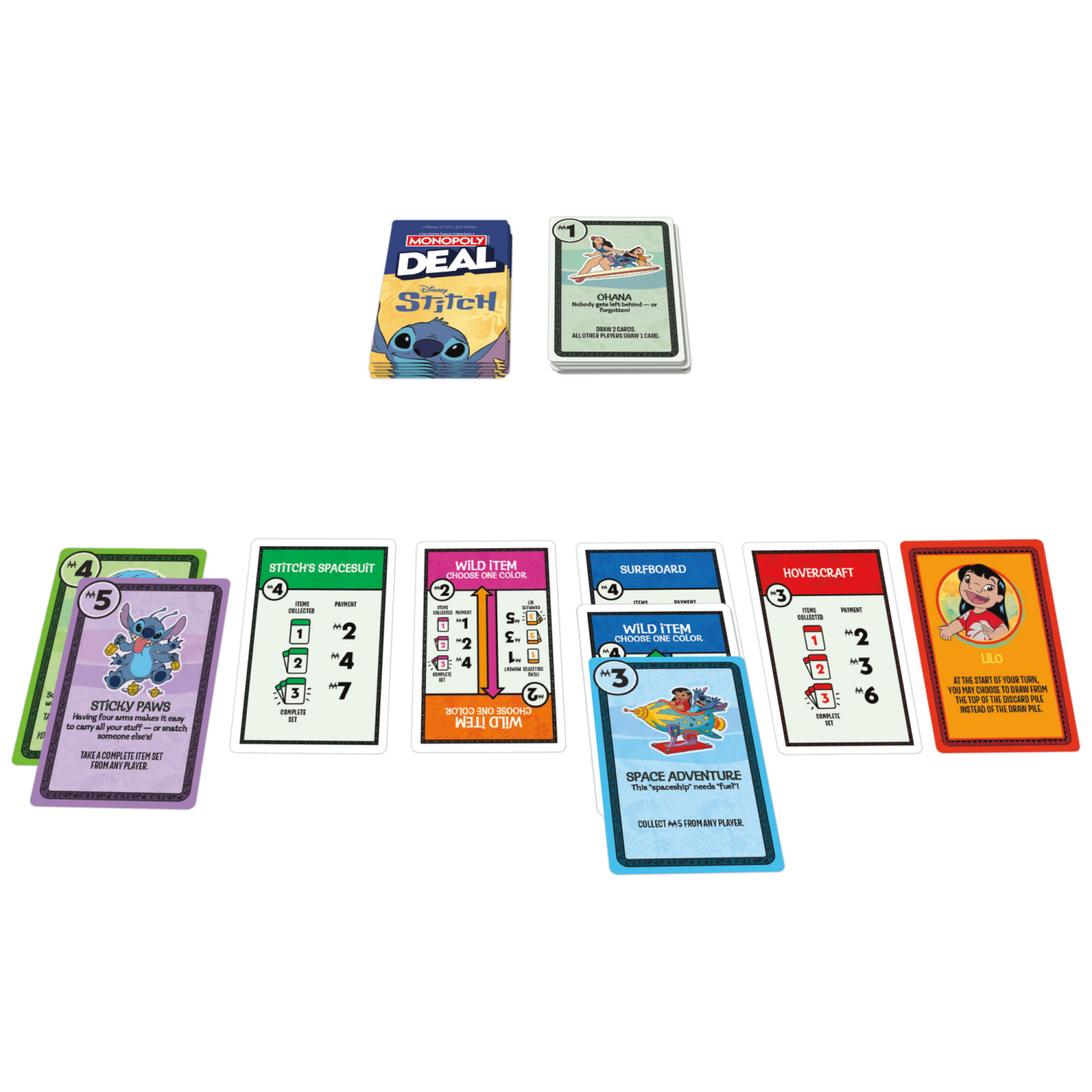 slide 2 of 3, HASBRO GAMING Monopoly Deal Stitch Edition, 1 ct