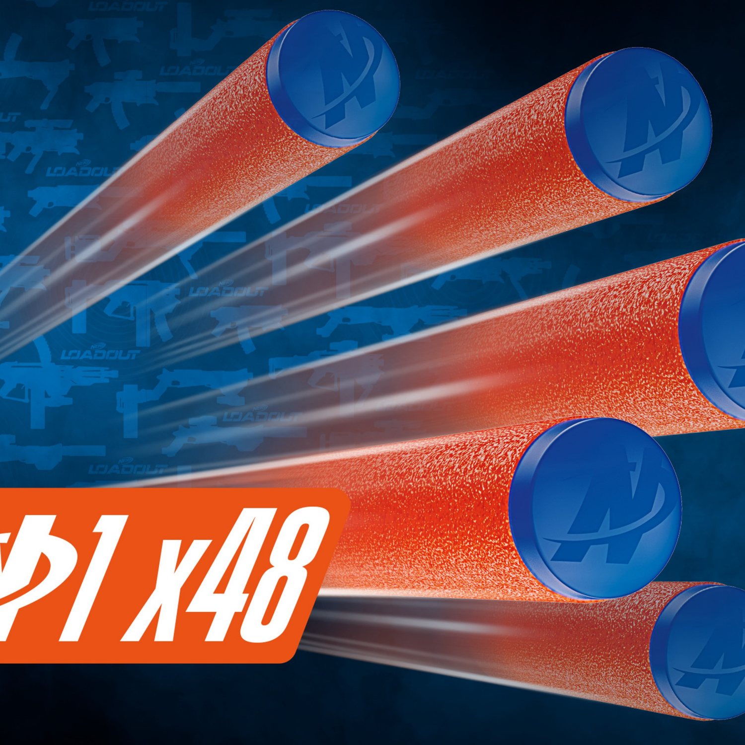 slide 4 of 6, Nerf Loadout Galactic Commander Blaster and 48 N1 Darts, 1 ct