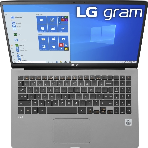 slide 3 of 4, Lg Gram Ultra-Slim Laptop, 15.6'' Screen, Intel Core I5, 8Gb Memory, 256Gb Solid State Drive, Wi-Fi 6, Windows 10, 15Z95N-G.Aps5U1, 1 ct