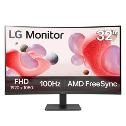 LG 32" Fhd Curved 100hz Monitor With Freesync